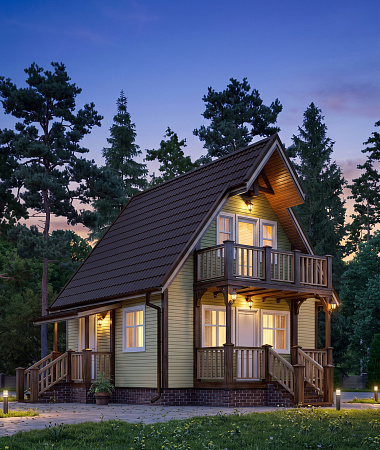 Альваро, каркасный дом, 36 м2