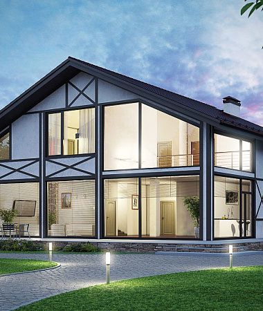 Икар, монолитно-каркасный дом, 286 м2