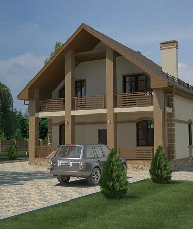 Вилли, монолитно-каркасный дом, 156 м2