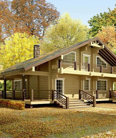 Клэр, дом из клееного бруса, 143 м2