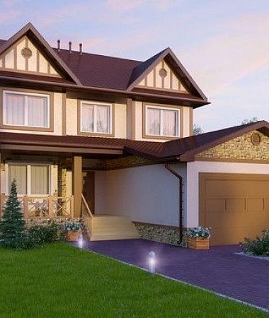 Ольха, быстровозводимый дом, 257 м2