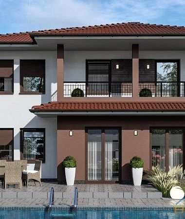 Прекрасный, дом из керамоблока, 179 м2