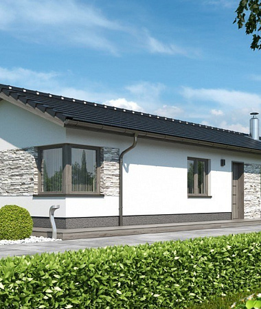 Белль, дом из газоблока, 102 м2