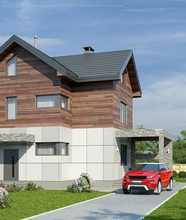 Сирена, монолитно-каркасный дом, 170 м2