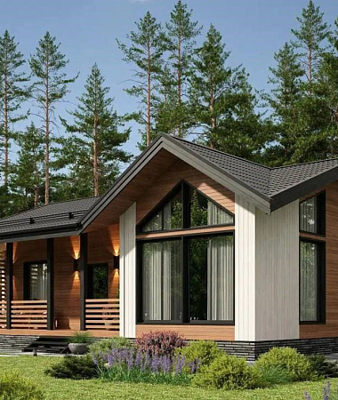 Осина, дом из газоблока, 105 м2