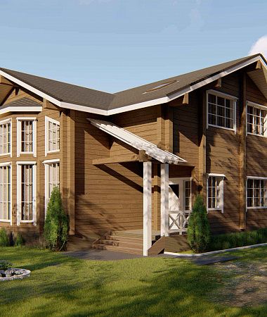 Графиня, дом из клееного бруса, 237 м2