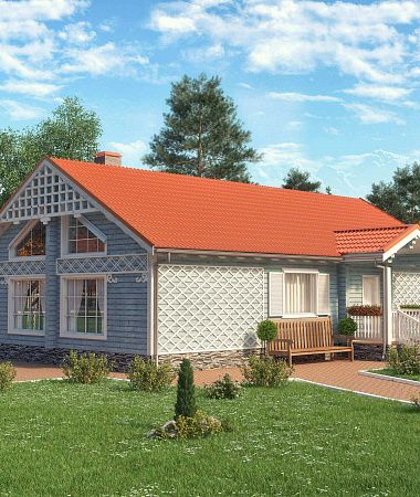 Магнат, дом из клееного бруса, 111 м2