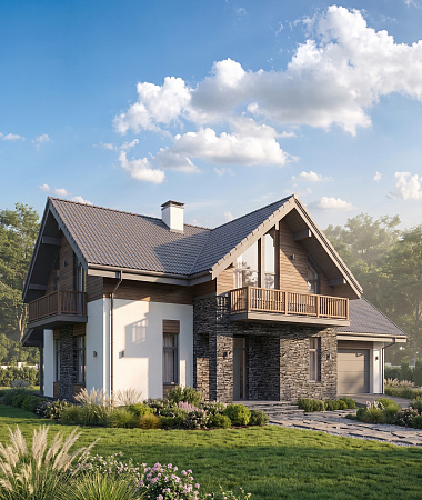 Ника, дом из газоблока, 485 м2