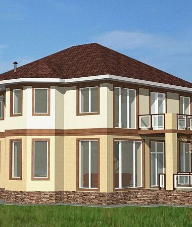 Гектор, монолитно-каркасный дом, 229 м2