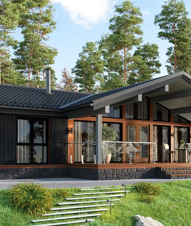 Пальма, дом из газоблока, 143 м2