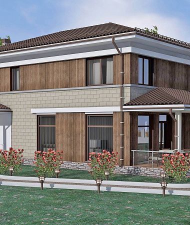 Шервуд, дом из газоблока, 265 м2