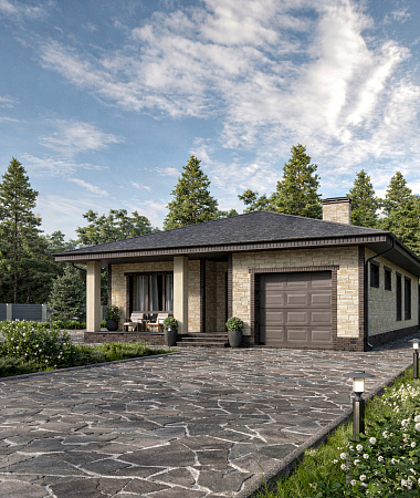 Альфа, дом из газоблока, 158 м2