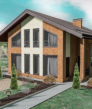 Виконт, каркасный дом, 243 м2