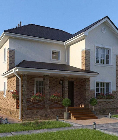 Руслан, каркасный дом, 153 м2