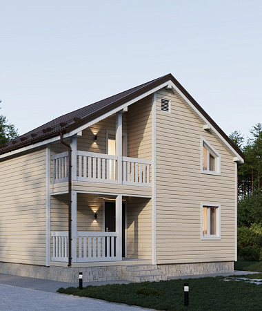 Фауна, дом из газоблока, 94 м2