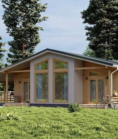 Клён, дом из газоблока, 140 м2