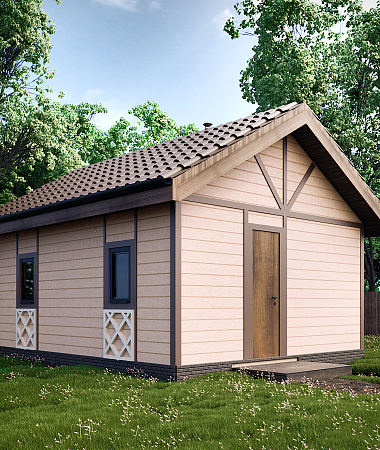 Черемуха, каркасный дом, 25 м2