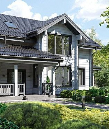 Стрелец, каркасный дом, 221 м2