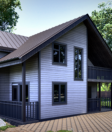 Гагарин, каркасный дом, 115 м2