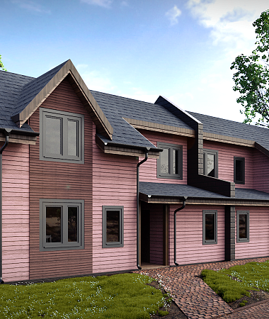 Близнецы, каркасный дом, 259 м2