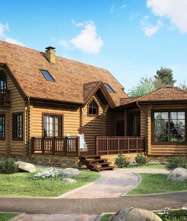 Селена, дом из бруса, 180 м2
