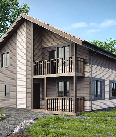 Посол, дом из газоблока, 131 м2