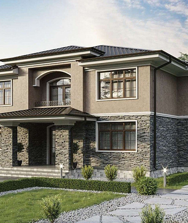 Стрелиция, дом из газоблока, 256 кв.м.