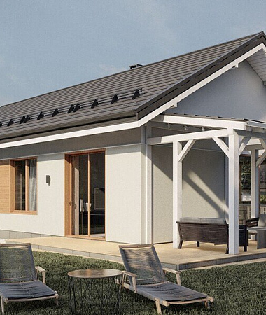 Эвкалипт, дом из газоблока, 130 кв.м.