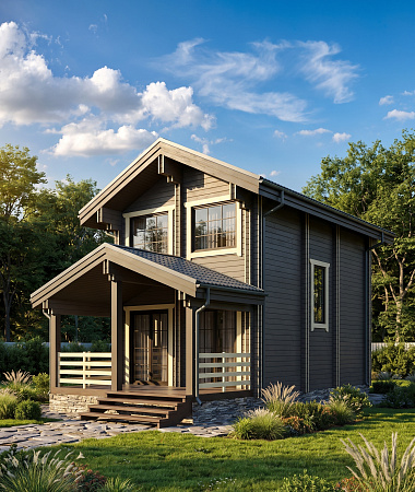 Эдгар, каркасный дом, 63 м2