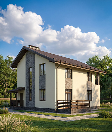 Веспер, дом из газоблока, 132 м2
