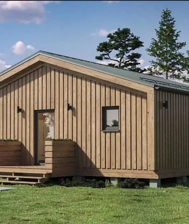 Болонья, каркасный дом, 93 м2