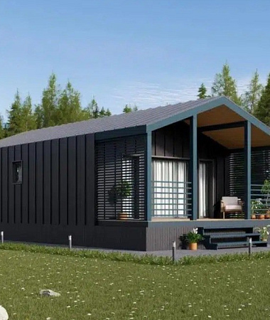 Байрон, дом из газоблока, 78 м2