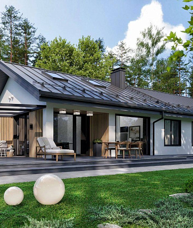 Денвер, дом из газоблока, 195 м2