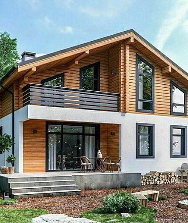 Гипюр, дом из газоблока, 237 м2