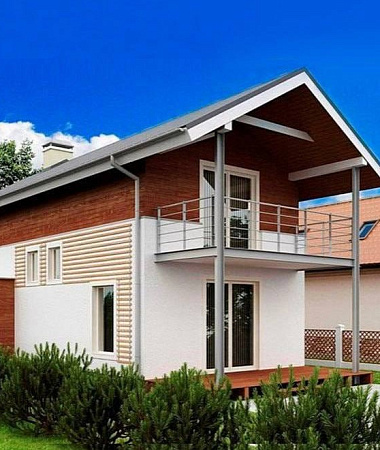 Роза, каркасный дом, 159 м2