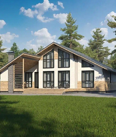 Герман, дом из газоблока, 161 м2