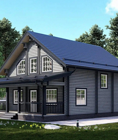 Мирослава, каркасный дом, 162 м2