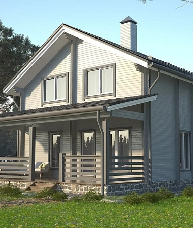 Фенхель, каркасный дом, 198 м2