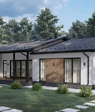 Шимо, дом из газоблока, 240 м2