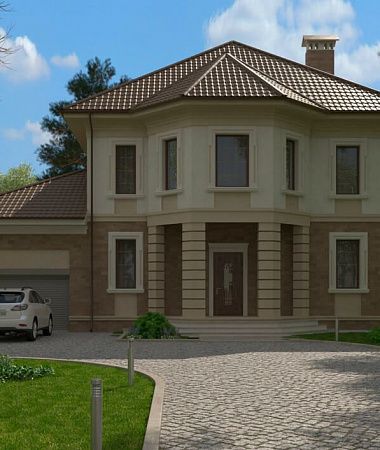 Боярская крепость, дом из газоблока, 268 м2