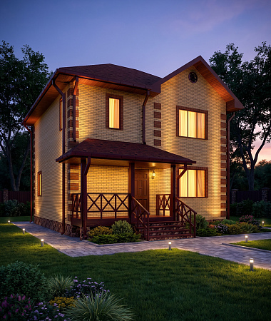 Виктор, каркасный дом, 130 м2