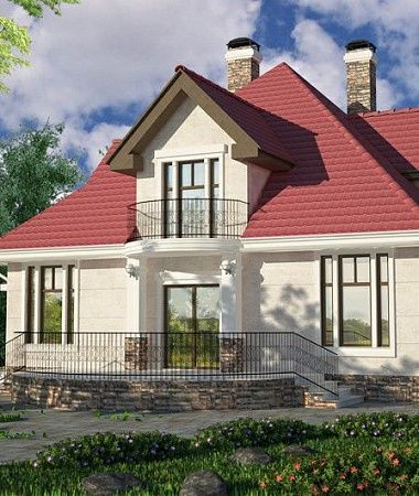 Вестерн, монолитно-каркасный дом, 208 м2