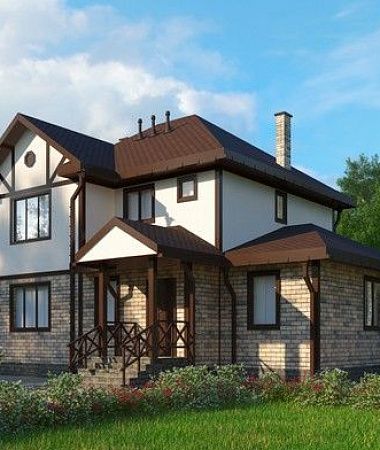 Ева, каркасный дом, 182 м2