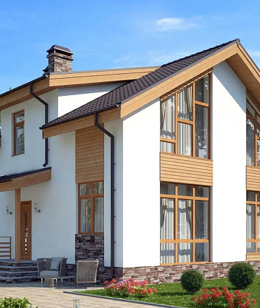 Нуга, дом из газоблока, 219 м2