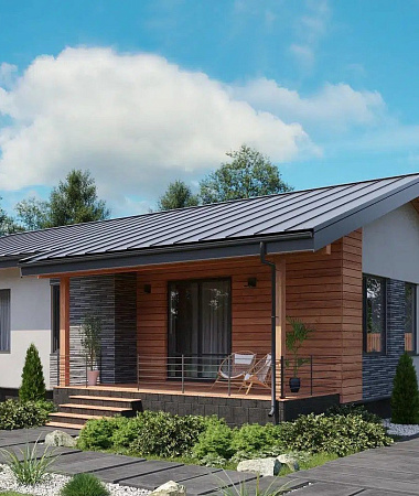 Шанс, дом из газоблока, 127 м2