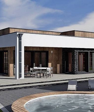 Тихая гавань, дом из газоблока, 210 м2