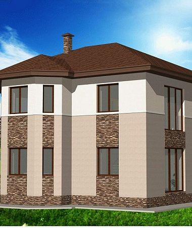 Каппа, монолитно-каркасный дом, 186 м2