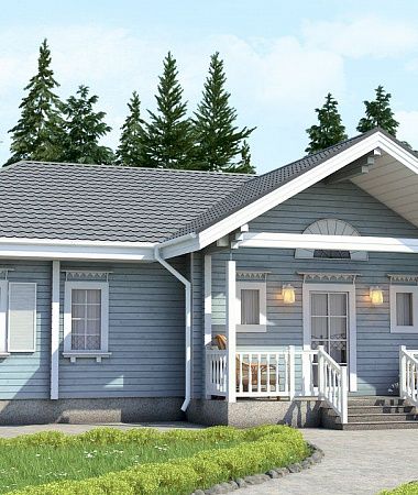 Молли, дом из клееного бруса, 111 м2