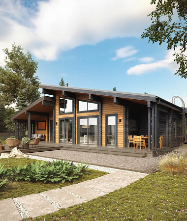 Пересвет, дом из газоблока, 297 м2