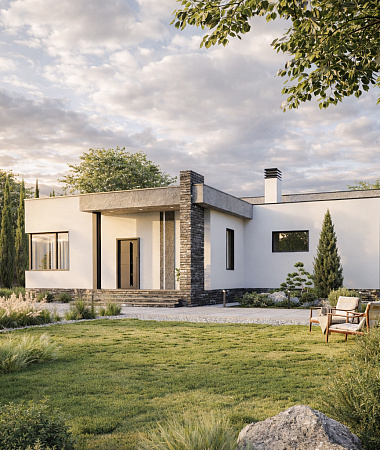 Монтерей, дом из газоблока, 135 кв.м.